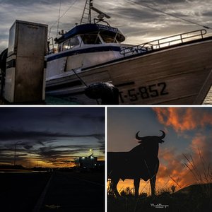 En las puestas de sol